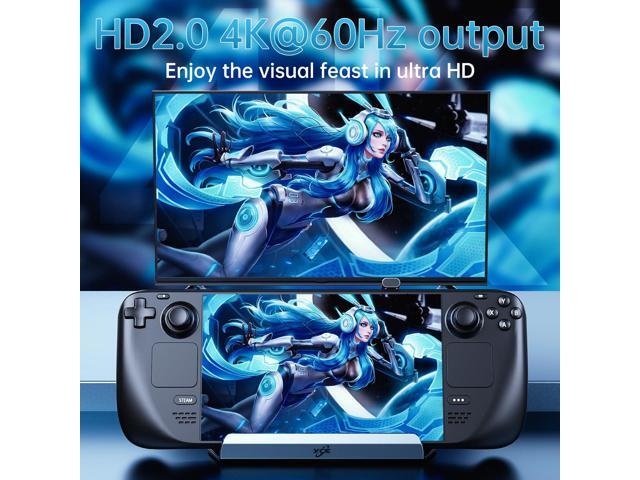 KEHIPI Docking Staion for Steam Deck/ROG Ally/Legion Go,9 in 1 Double Fan Steam Deck Dock.1000Mbps Ethernet,3.0 PD100W Charging,HDMI 2.0 4K@60Hz.3...