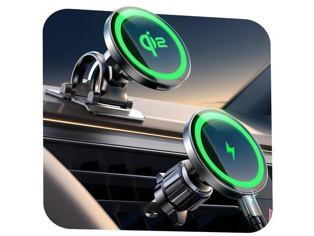 KEHIPI for Qi2 15W MagSafe Car Mount Charger,Super Fast Magnetic Wireless Car Charger for iPhone 16 Pro Max AccessoriesQi2 Fast Charging MagSafe...