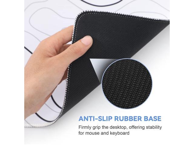 KEHIPI Large Mouse Pad for Desk - Gaming Mouse Pad with Stitched Edges, Anti-Slip Base, Desk Mat Desk Pad for Keyboard and Mouse