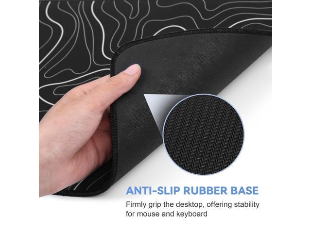 KEHIPI Large Mouse Pad for Desk - Gaming Mouse Pad with Non-Slip Base Stitched Edges, Desk Mat Desk Pad for Keyboard and Mouse