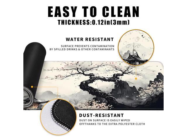 KEHIPI Japanese Desk Mat Cherry Blossom Large Mouse Pad Gaming Mousepad Extended XL Keyboard Mat Computer Laptop Mouse Desktop Mat 31.5 X 11.8 Desk...