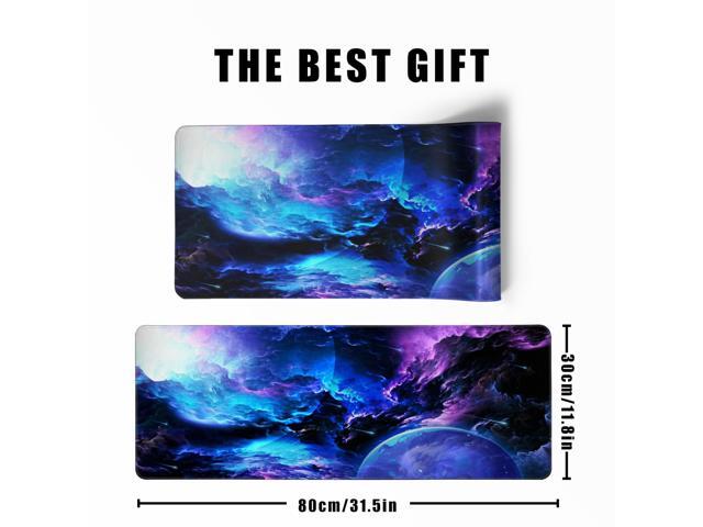 KEHIPI XL Gaming Mouse Pad Desk Pad Galaxy Print Extended Big Mouse Pad Large,31.5x11.8in Long Computer Keyboard Mousepad Mouse Mat with 3mm...