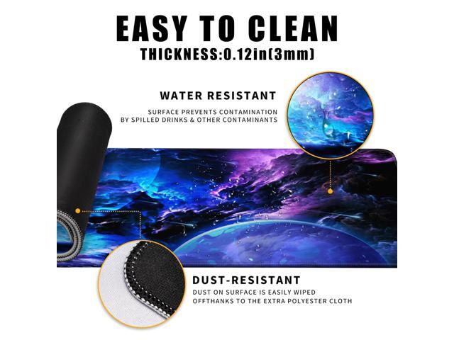 KEHIPI XL Gaming Mouse Pad Desk Pad Galaxy Print Extended Big Mouse Pad Large,31.5x11.8in Long Computer Keyboard Mousepad Mouse Mat with 3mm...