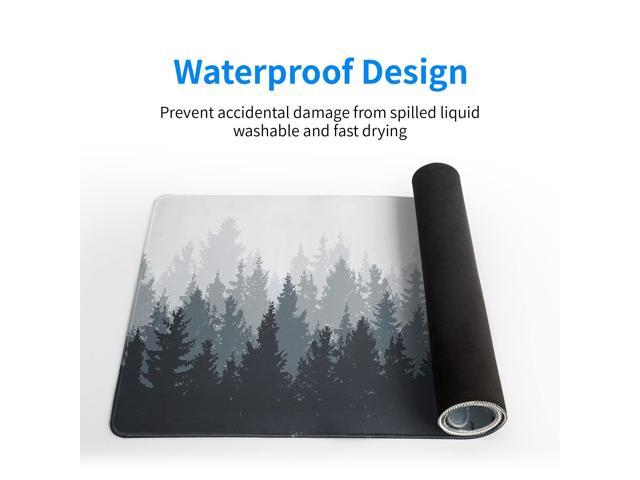 KEHIPI Desk Mat,Large Mouse Pad 31.5x11.8 Inch XL Extended Gaming Mouse Pad Mat with Non-Slip Base Stitched Edges Mousepad for...