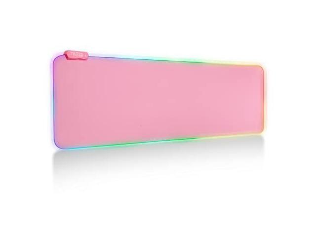 KEHIPI Pink Mouse Pad RGB Gaming Mouse Pad Pink (Create Your Dream Setup) Large LED Mousepad Mats for Desk with 8 Light Modes, Smooth Gliding,...