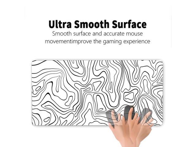 KEHIPI Large Gaming Mouse Pad with Stitched Edges, Anti-Slip Base, for Keyboard and Mouse