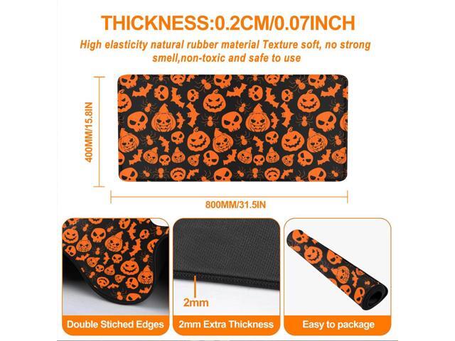 KEHIPI Halloween Mouse Pad - 31.5×15.8 Inch Gaming Mouse Pad with Stitched Edges for Keyboard and Mouse
