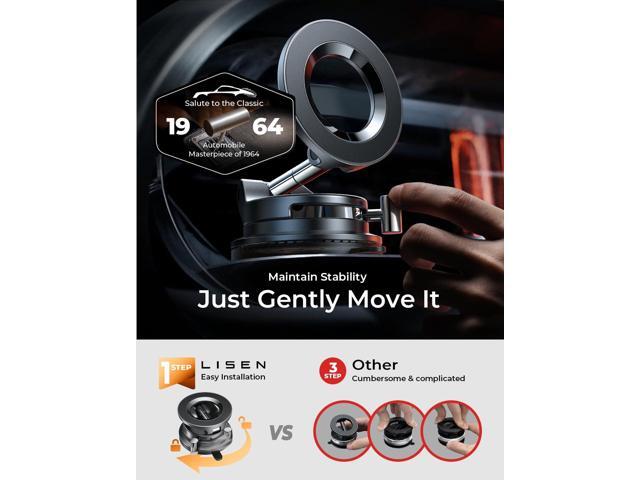KEHIPI Vacuum Magnetic Phone Holder for Car, Magsafe Car Mount 360 Adjustable Vacuum Suction Cup, Phone Mount for Car...