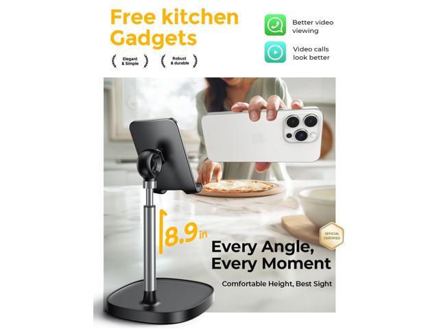 KEHIPI Cell Phone Stand Adjust for iPhone Phone Holder for Desk, Office Desk Accessories PC Gaming Gifts for Her Essentials Kitchen Gadgets Fit...
