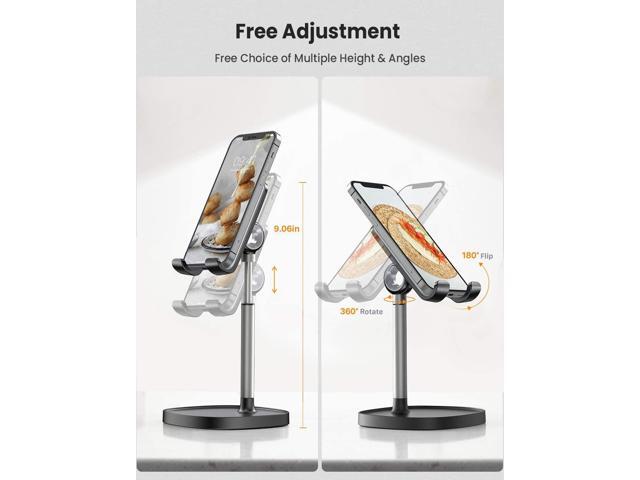KEHIPI Cell Phone Stand Adjust for iPhone Phone Holder for Desk, Office Desk Accessories PC Gaming Gifts for Her Essentials Kitchen Gadgets Fit...