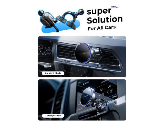 KEHIPI for 15W MagSafe Car Mount Charger,Magnetic Wireless Car Charger for iPhone 17 Pro Max Accessories,Magnetic Phone Holder for iPhone 17 Air...