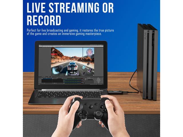 KEHIPI Cam Link 4K External Camera Capture Card 2K50/1080p60 for Streaming and Recording via DSLR Camcorder Actioncam for Video Conferencing Live...