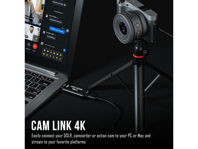 KEHIPI Cam Link 4K External Camera Capture Card 2K50/1080p60 for Streaming and Recording via DSLR Camcorder Actioncam for Video Conferencing Live...
