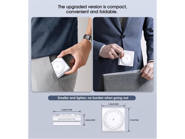 KEHIPI 3 in 1 Wireless Charging Station for Apple Multple Devices - Foldable Magnetic Wireless Charger Dock -Travel 18W Charging Pad for iPhone 17...