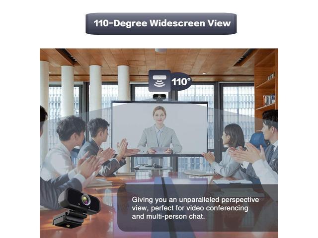 KEHIPI Webcam 1080p HD Computer Switch 2 Camera - Microphone Laptop USB PC Webcam with Tripod Stand, 110 Degree Live Streaming Widescreen Recording...