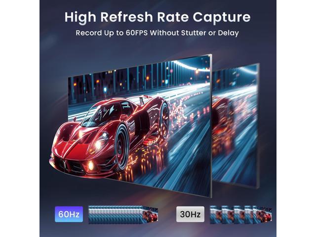 KEHIPI HDMI Capture Card, 1080P 60FPS USB 3.0 Video Capture Device for Streaming, Compatible with Switch, PS5, PS4, Xbox, Camera, PC