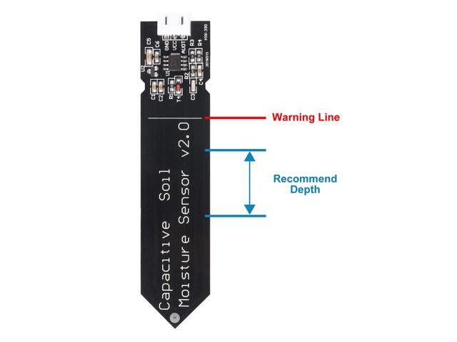 KEHIPI 10 Pack Capacitive Soil Moisture Sensor Corrosion Resistant for Arduino Moisture Detection Garden Watering DIY Electronic for Arduino and...