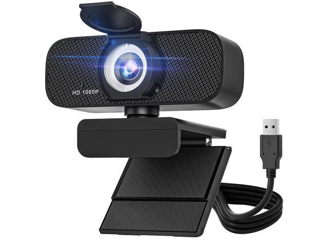 KEHIPI Pc Webcam with Microphone, 1080p Full Hd Web Cam with Rotatable Tripod and Privacy Cover, for Desktop Or Webcam for Laptop, Ideal for Remote...