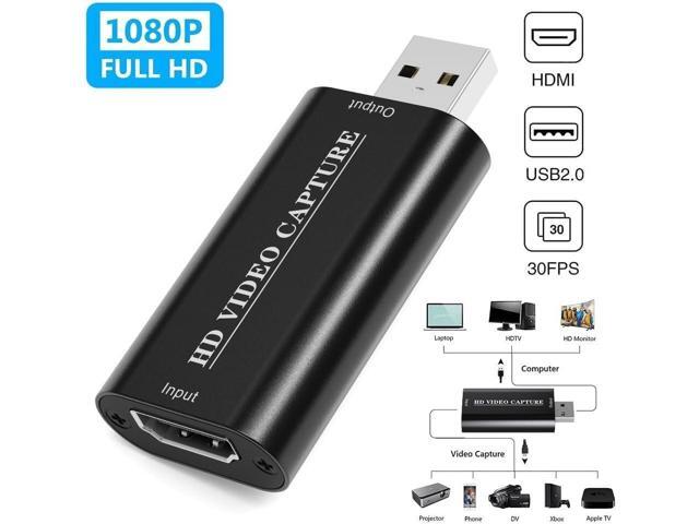 KEHIPI 4K HDMI Video Capture Card, Game Audio Adapter, HDMI to USB 2.0 Capture Card for Streaming Gaming Recording, Cam Link Card for Windows Mac...