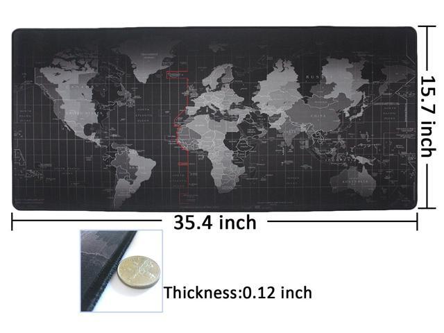 KEHIPI Extended Mouse Pad Large Gaming Mouse Pad- 35.4x15.7x0.12 inch Computer Keyboard Mouse Mat Non-Slip Mousepad Rubber Base and Stitched Edges...
