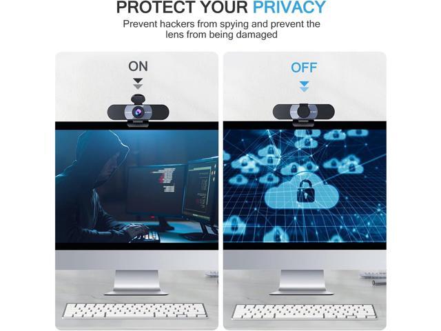 KEHIPI 1080P HD Webcam C960 Web Camera with Microphone, 90° FOV PC Camera w/2 Noise-canceling Mics & Privacy Cover, Plug & Play USB Webcam for...
