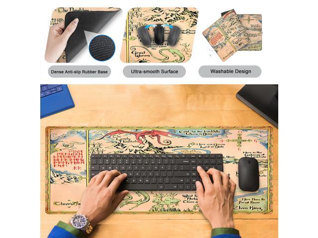 KEHIPI Cute Desk Mat Kawaii Mousepad Beige, Anime Street Mouse Pad Large, Japanese Dakery Cafe Desk Pad for Keyboard and Mouse, Gaming Deskmat XXL,...