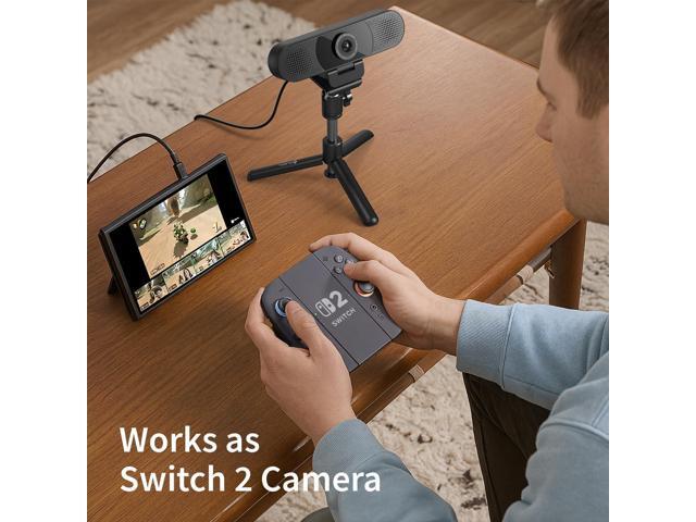 KEHIPI C960 Webcam with Tripod, 1080P Webcam with Microphone, Adjustable Height Mini Tripod, C960 Web Camera with Privacy Cover, Plug & Play with...