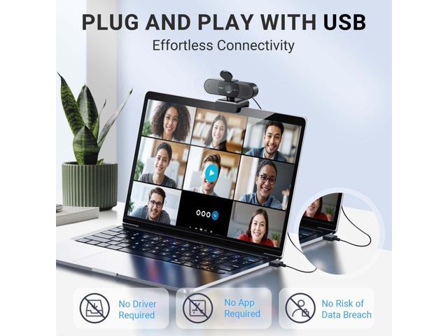 KEHIPI 2024 Upgraded C960 Webcam for PC, Autofocus, 1080P HD, 73° View Angle, Computer Camera w/Privacy Cover and Microphone, Plug and Play USB...