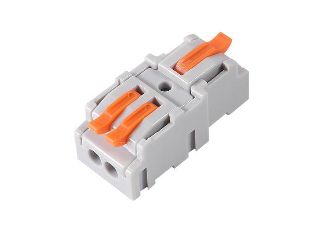 KEHIPI 20 Pcs Conductor Compact Connectors Lever Wire Nuts, 1 Conductor Compact Wire Connectors Splicing Connectors for Any Circuit Inline 24-12 AWG