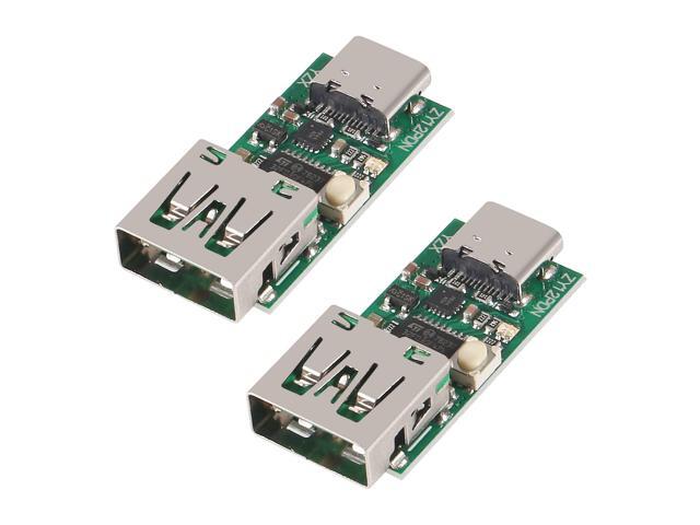 KEHIPI 2PCS Type-C USB-C PD2.0 3.0 to DC USB Decoy Fast Charge Trigger Poll Detector 100W MA (ZY12PDN USB Board)