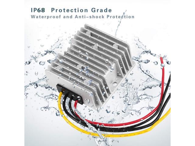 KEHIPI 10A 120W Golf CART 24V 36V 48V to 12V Converter DC to DC Voltage Reducer Step Down Transformer Waterproof