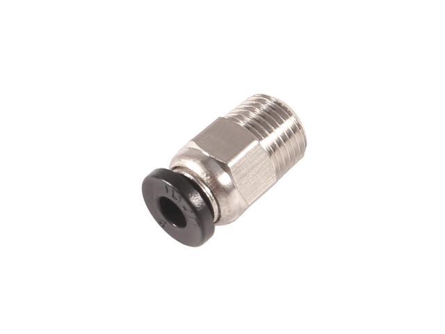 KEHIPI 10pcs PC4-M10 Straight Quick in Fitting Male Straight Pneumatic PEFE Tube Push in Quick Fitting Connector for E3D-V6 Bowden Extruder...