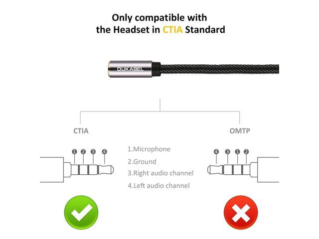 KEHIPI Gold-Plated & Strong Braided Y Splitter Audio Cable - Separate Microphone & Headphone Port Gaming Headset Earphone Adapter - TopSeries...