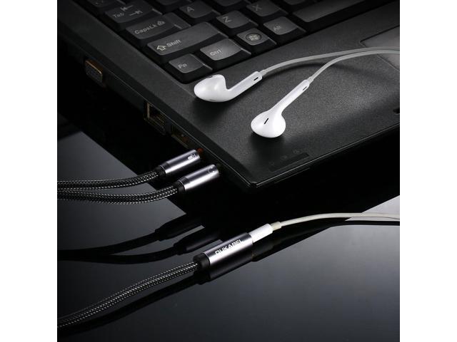 KEHIPI Gold-Plated & Strong Braided Y Splitter Audio Cable - Separate Microphone & Headphone Port Gaming Headset Earphone Adapter - TopSeries...