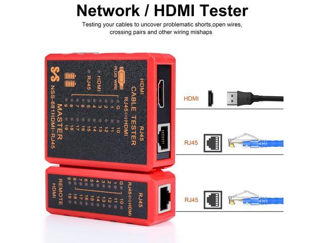 KEHIPI HDMI Tester Portable High Definition Network Cable Tester Checker