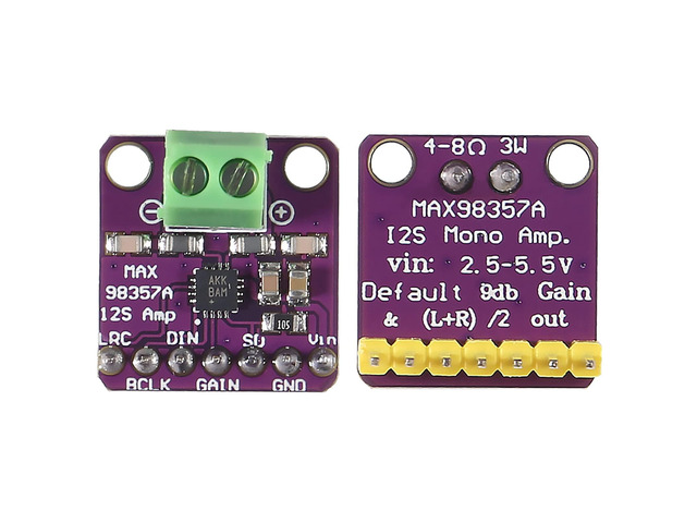 KEHIPI 5PCS MAX98357 I2S Audio Amplifier Module,Audio Amplifiers Filterless Class D Amplifier,for Arduino ESP32 Raspberry Pi (Welding)