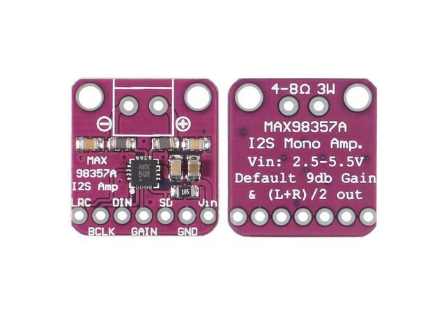 KEHIPI 3 PCS MAX98357 Audio Power Amplifier Module I2S Class D Filterless Audio Amplifiers Board for Arduino, Raspberry Pi, ESP32 (No Welding)
