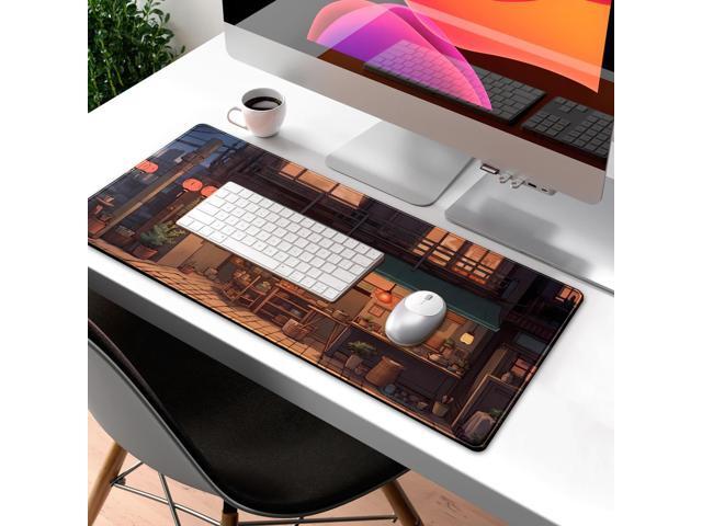 KEHIPI Anime Shop Desk Mat Retro Art Lofi Aesthetic Large Mouse Pad Extended Gaming Mousepad XL Desk Pad Laptop Keyboard Mouse Mat Deskmat...