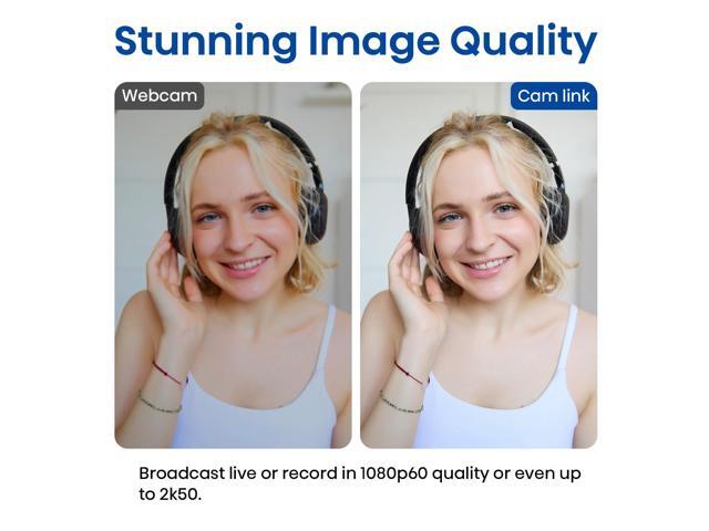 KEHIPI Cam Link 4K External Capture Card for DSLR Camcorder ActionCam as Webcam, HDMI to USB 3.0, Meet/Stream/Record in 2K50/1080p60, Easy Connect...