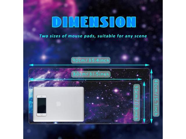 KEHIPI Desk Mat, Galaxy Nebula Universe Space Extended Gaming Mouse Pad Large, Big Mouse Pad with Non-Slip Base and Stitched Edge, Long Computer...