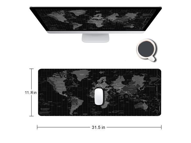 KEHIPI Large Gaming Mouse Pad with Stitched Edges, Desk Mat Extended Keyboard Pad, Non-Slip Rubber Base Desk Pad for Laptop, Office, Home,...