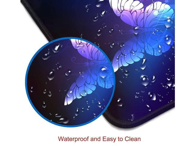 KEHIPI Gaming Mouse Pad, Large Mouse Pads for Women, Non-Slip Rubber Base Mousepad, Keyboard Mouse Mat, Desk Pad with Stitched Edges,...