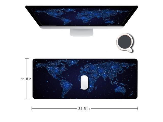 KEHIPI Large Gaming Mouse Pad with Stitched Edges, Desk Pad Extended Keyboard Mat, Non-Slip Rubber Base Mousepads for Laptop, Office, Home,...