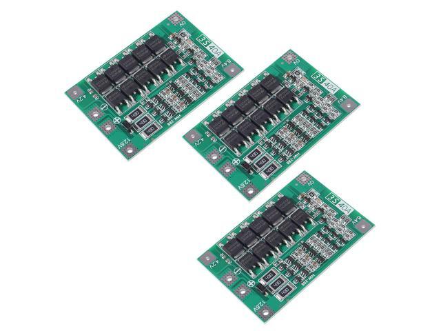 KEHIPI 3 PCS 3S 11.1V 12V 12.6V 40A 18650 Charger PCB BMS Protection Board Li-ion Lithium Battery Charger Lipo Cell Module for Drill Motor with...