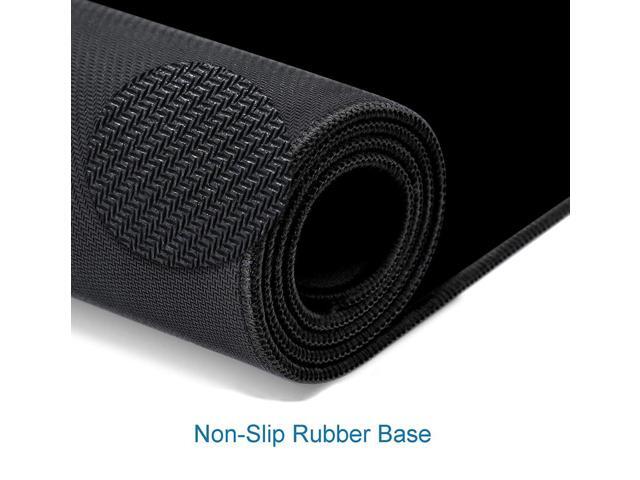 KEHIPI Black Large Gaming Mouse Pad with Stitched Edges, Desk Pad Extended Keyboard Mat, Non-Slip Rubber Base Mousepads for Laptop, Office, Home,...