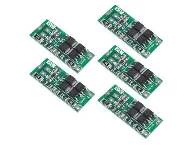 KEHIPI 5 PCS 2S 20A 7.4V 8.4V 18650 Li-Ion Lithium Battery 18650 Charger PCB BMS Board with Balance