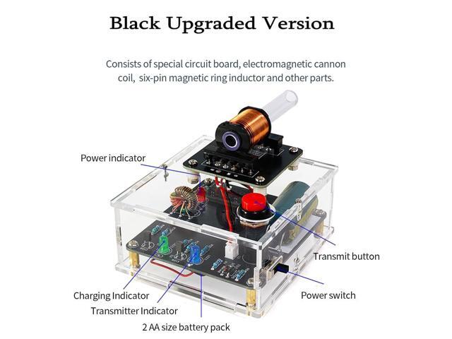 KEHIPI STEM Projects DIY Toys Soldering Practice Kit, Electric Magnetic Transmitter Educational Electronics Kit, Mini DIY Shooting Game Toy Gift...