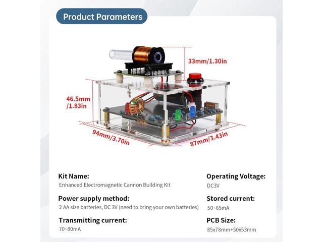 KEHIPI STEM Projects DIY Toys Soldering Practice Kit, Electric Magnetic Transmitter Educational Electronics Kit, Mini DIY Shooting Game Toy Gift...