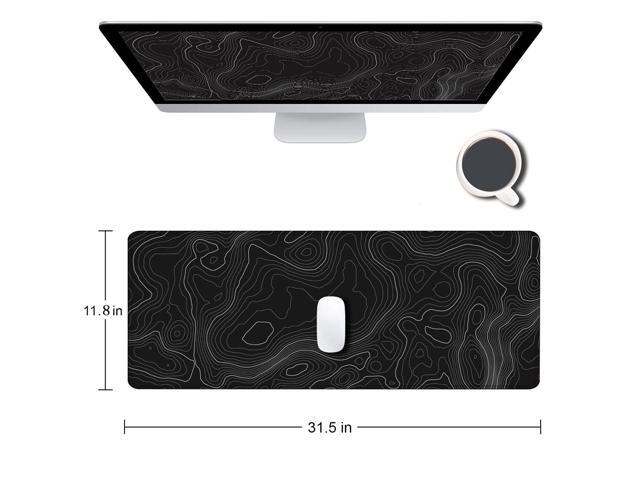 KEHIPI Gaming Mouse Pad, Large Topographic Mouse Pads for Desk, Non-Slip Rubber Base Mousepad, Keyboard Mouse Mat, Desk Pad with Stitched Edges,...