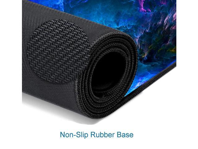 KEHIPI Gaming Mouse Pad, Large Non-Slip Rubber Base Mousepad, Keyboard Mouse Mat, Desk Pad with Stitched Edges, 31.5x11.8inch, Dazzling Galaxy